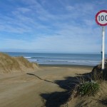 Speed limit on the beach (!)